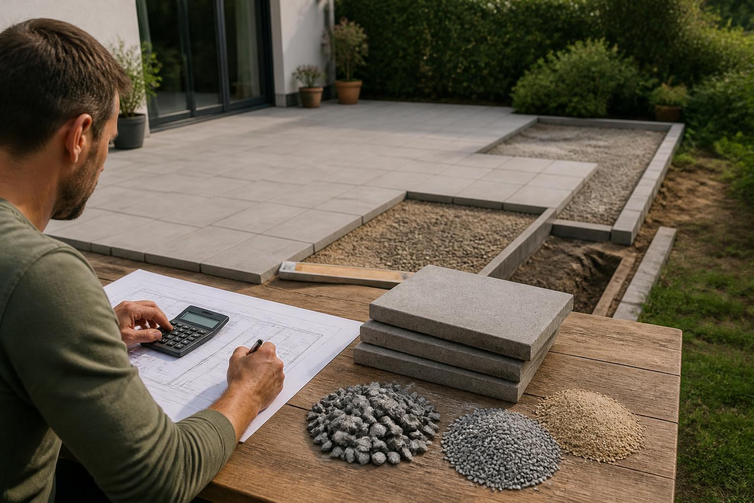 Terrassenplatten-Rechner: Plattenbedarf, Unterbau und Kosten berechnen